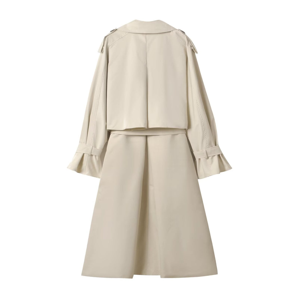 Women's Oversized Trench Coat with Wide Lapels