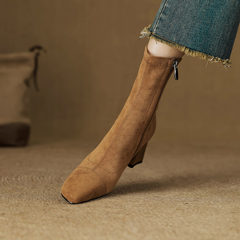 Aelis Genuine Suede Boots