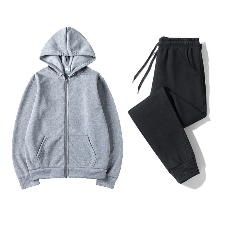 Women's Zip Hoodie and Joggers Set with Elastic Waist
