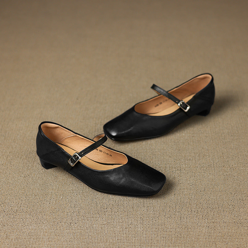 Ayra Genuine Leather Flats