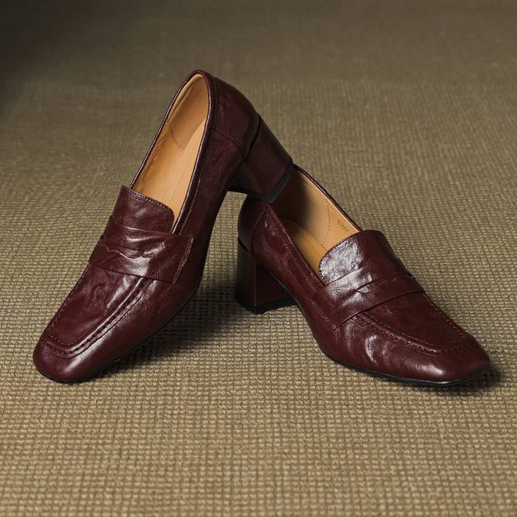Sora Genuine Leather Heels
