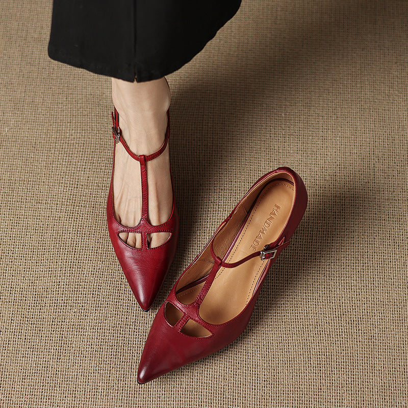 Marve Genuine Leather Pumps