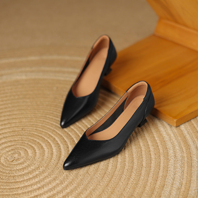Nera Genuine Leather Heels