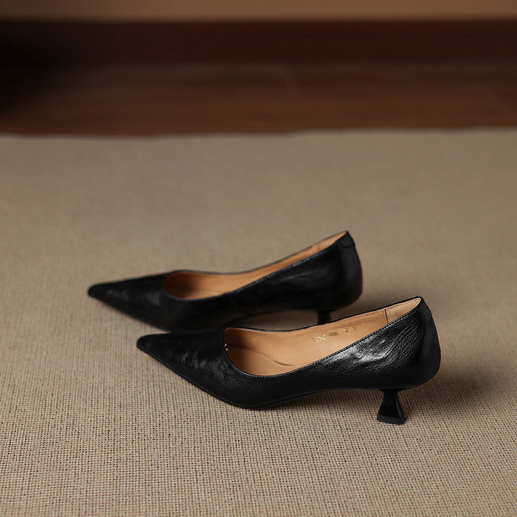 Elar Genuine Leather Heels