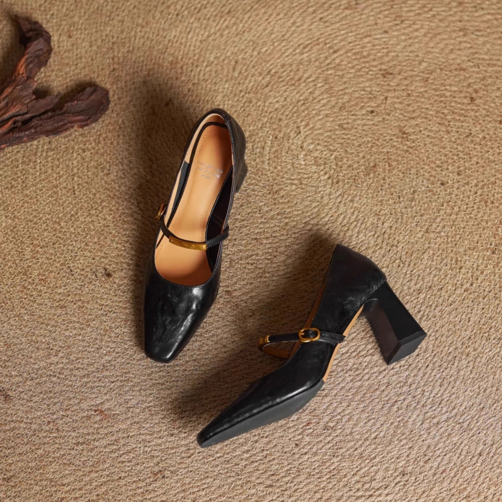 Auria Genuine Leather Heels