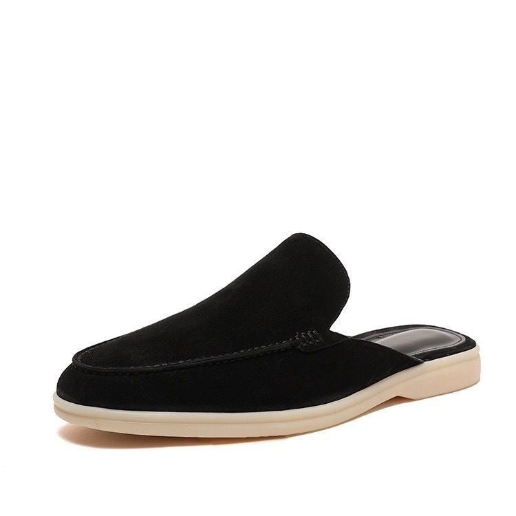 Unisex Slip-On Loafers, Moc Toe, Low Flat Sole