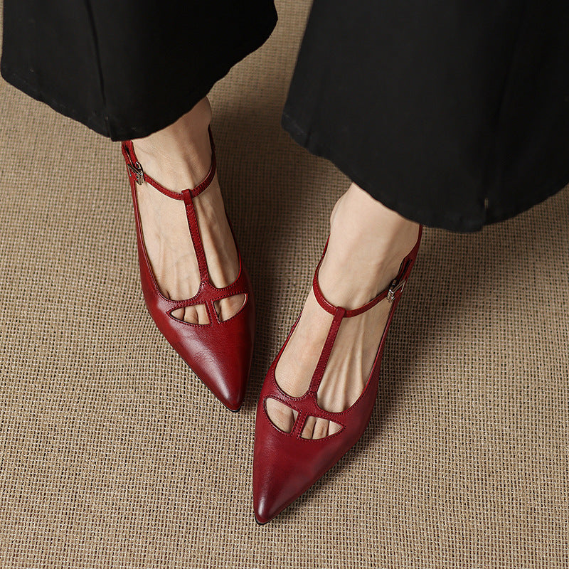 Marve Genuine Leather Pumps