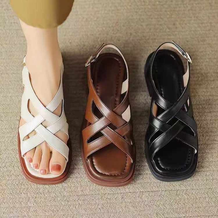 Monika Leather Sandals