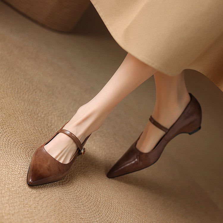 Felcia Genuine Leather Heels