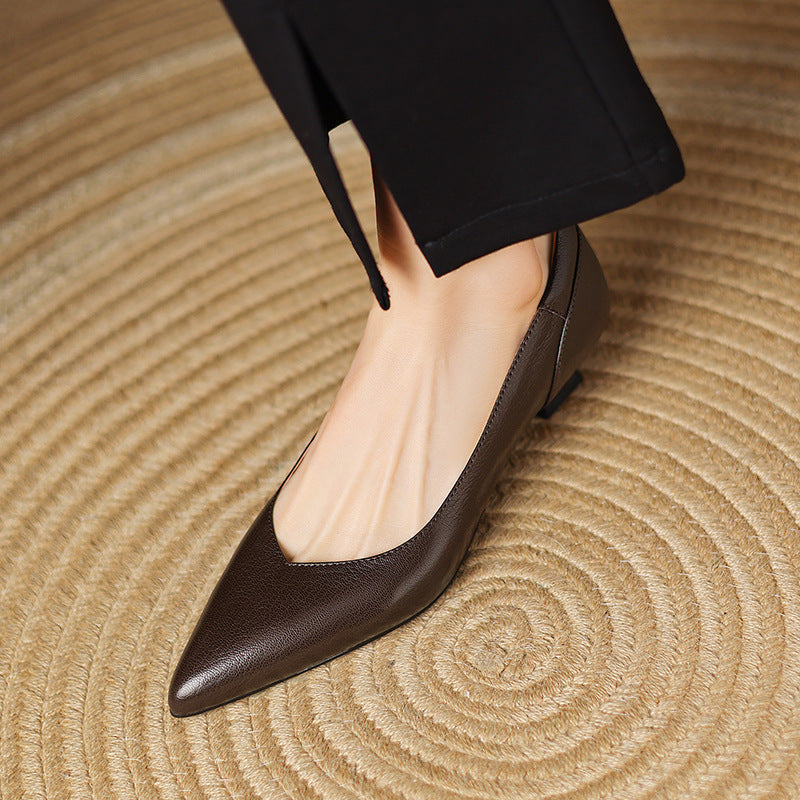 Nera Genuine Leather Heels