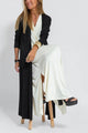 Black + Cardigan Set