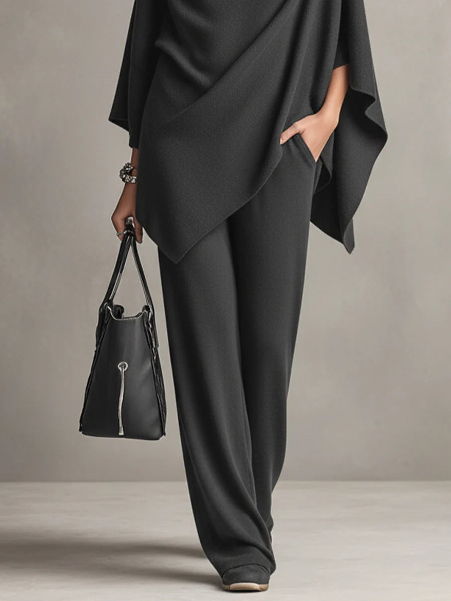 Women's Elegant Set with Flattering Drape Design and Comfortable Fit