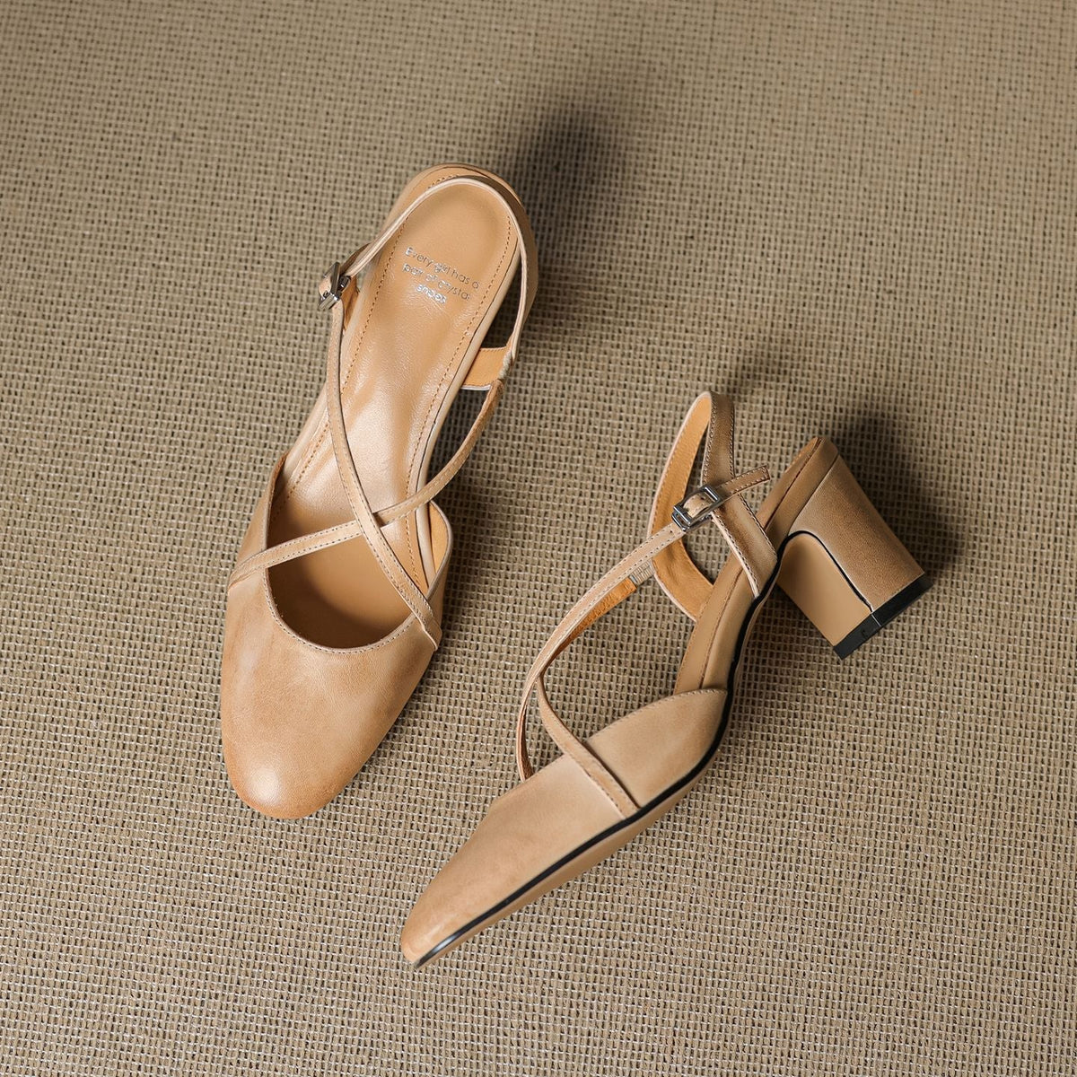 Blenza Genuine Leather Slingbacks