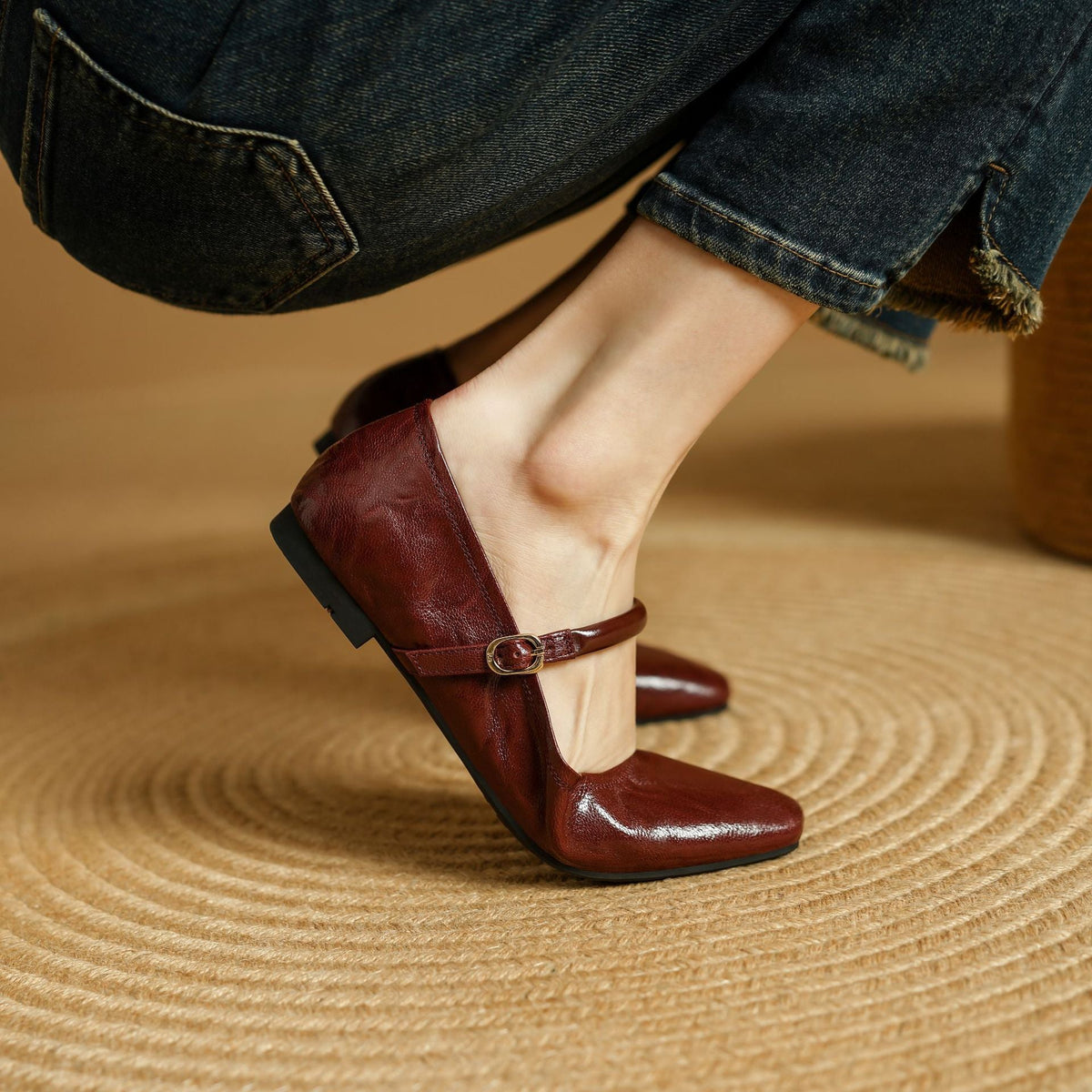Islae Genuine Leather Flats