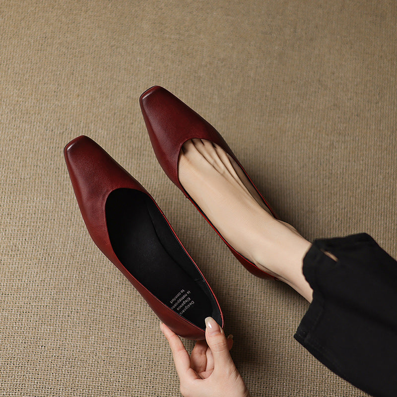 Oren Genuine Leather Flats