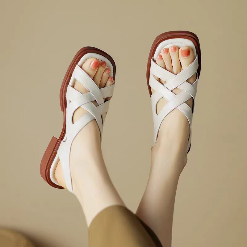 Monika Leather Sandals