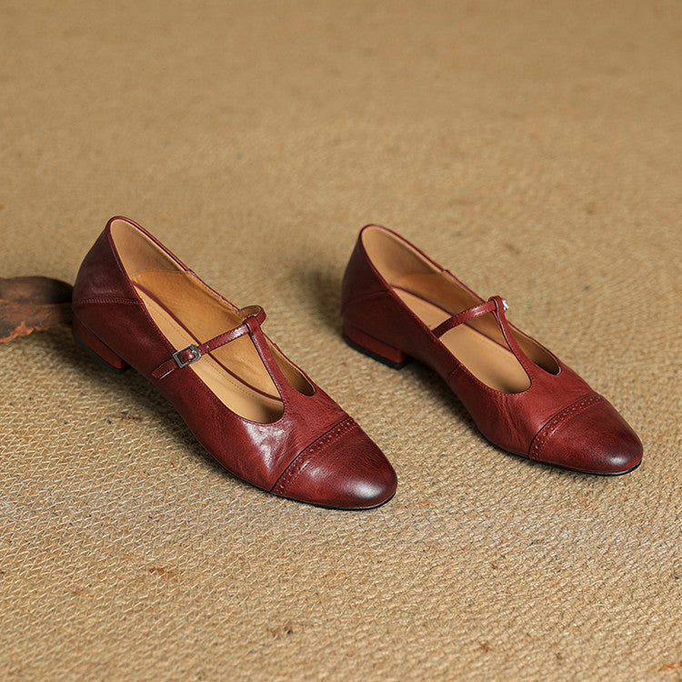 Graneth Genuine Leather Flats
