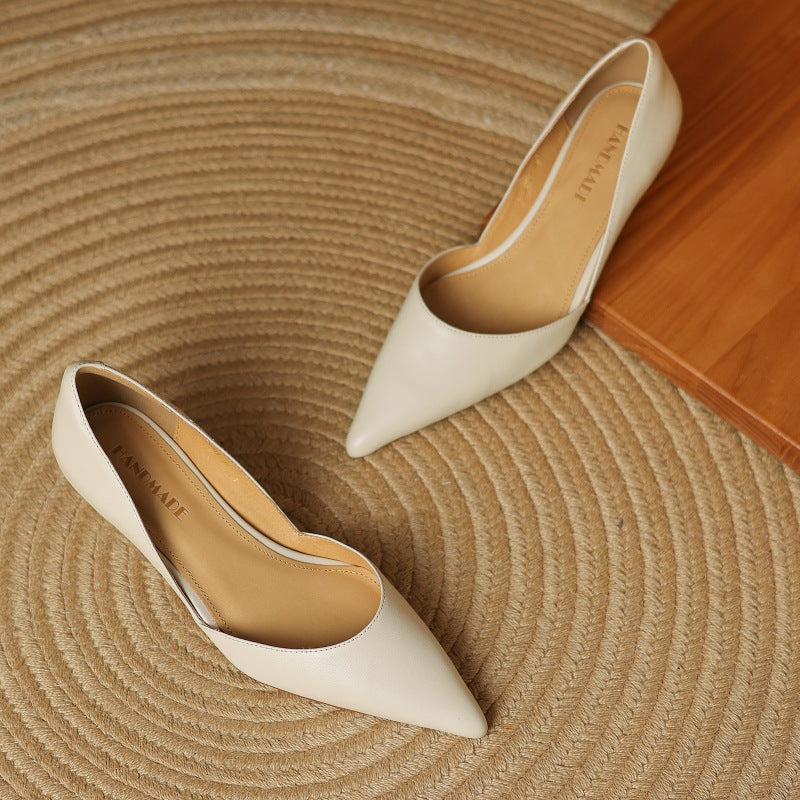 Carlen Genuine Leather Heels