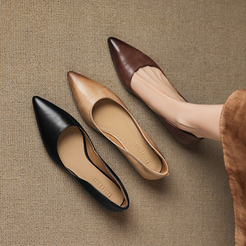 Irella Genuine Leather Flats