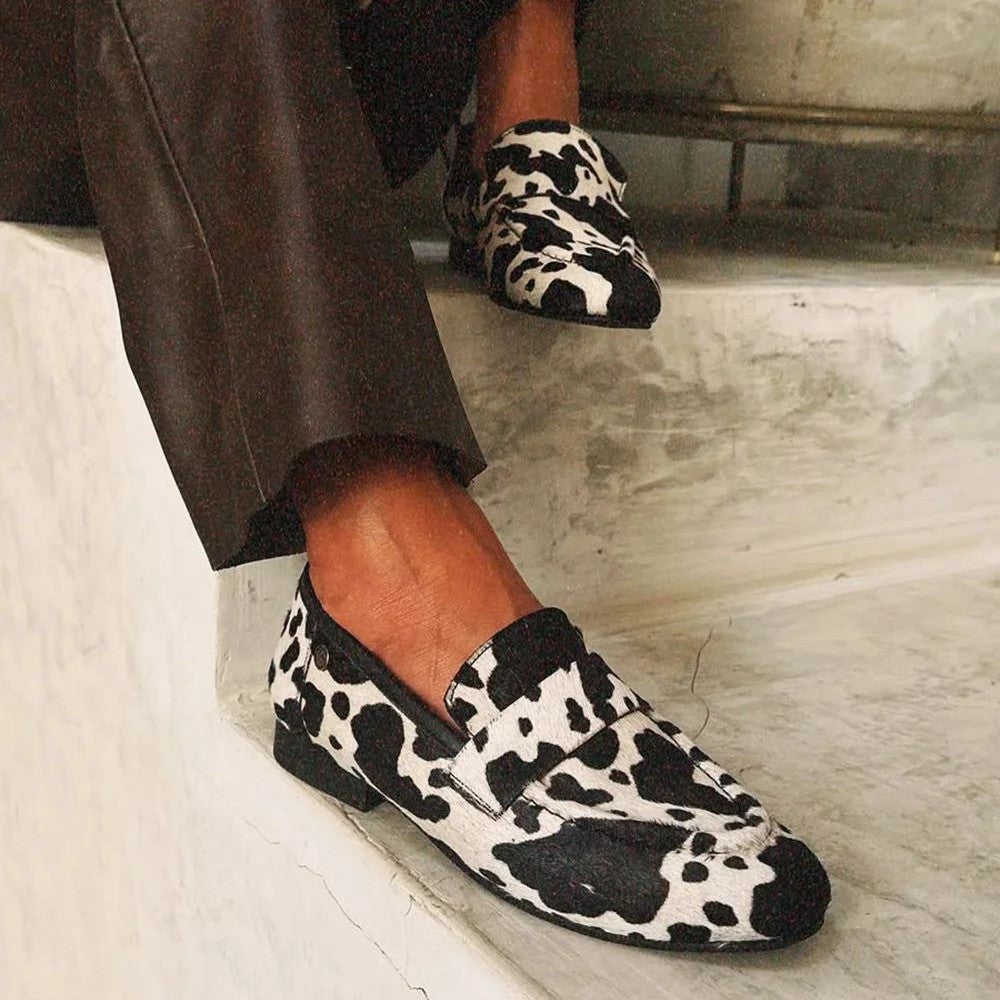 Women's Animal Print Slip-On Loafers Casual Flat