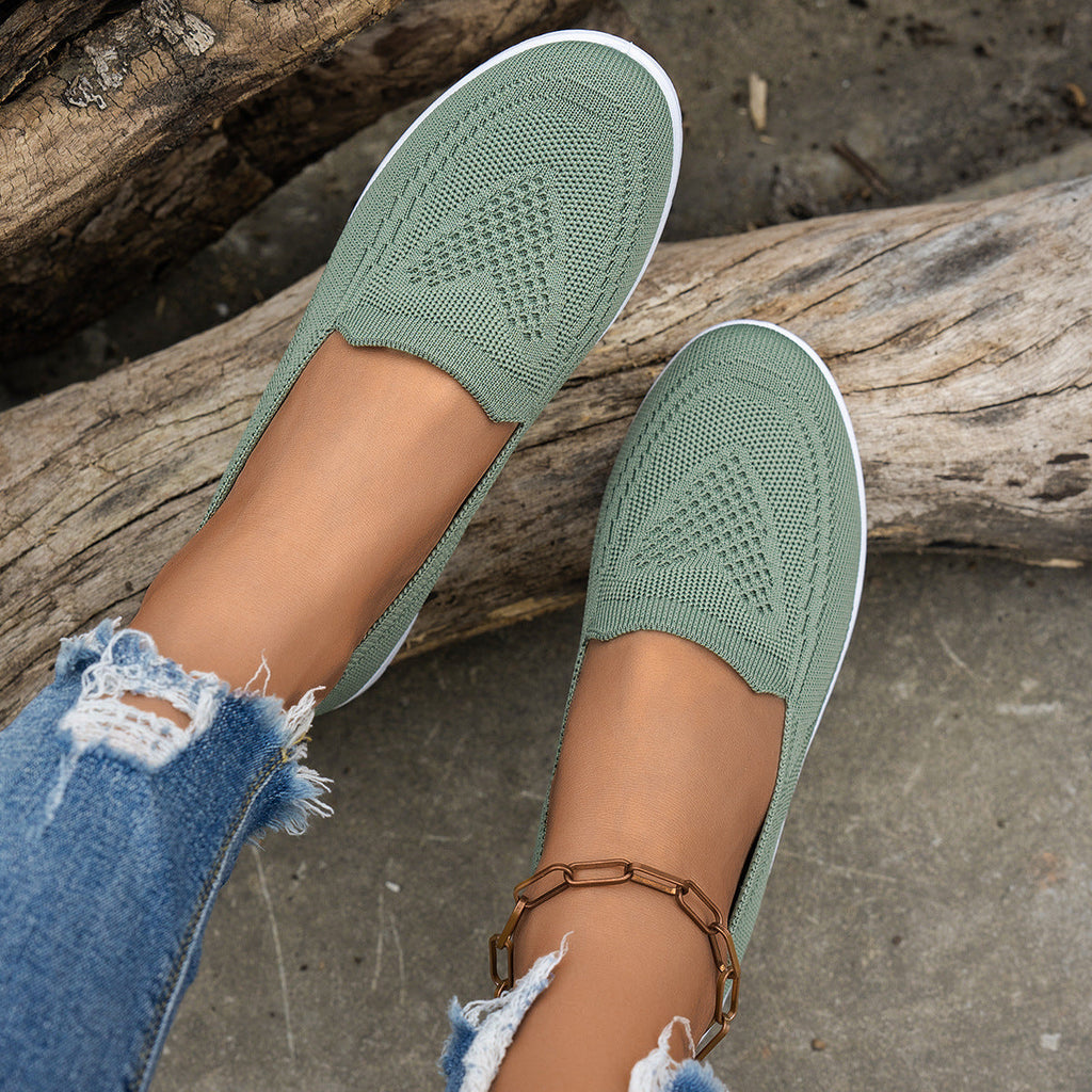 Women's Slip-On Walking Shoes Breathable Mesh Lightweight