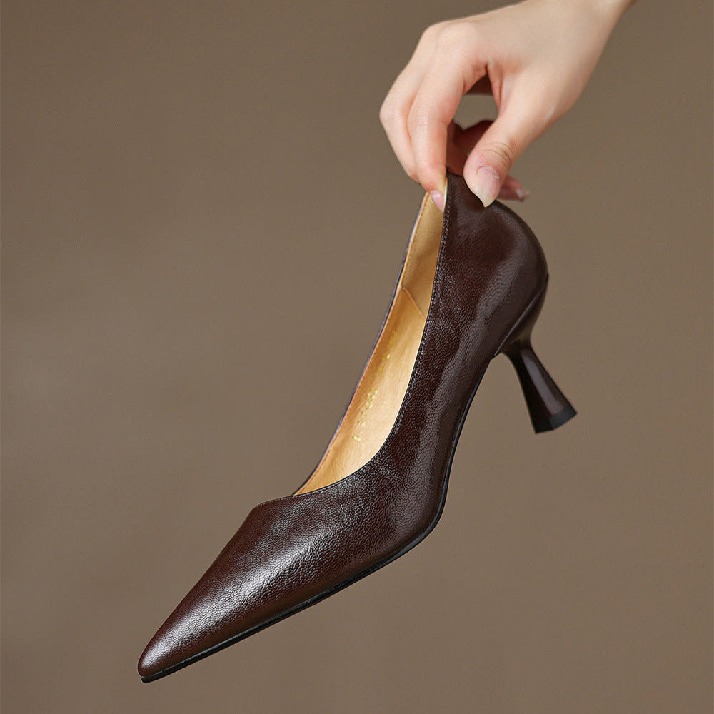 Elore Genuine Leather Heels