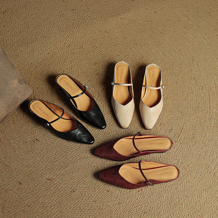 Orella Genuine Leather Mules
