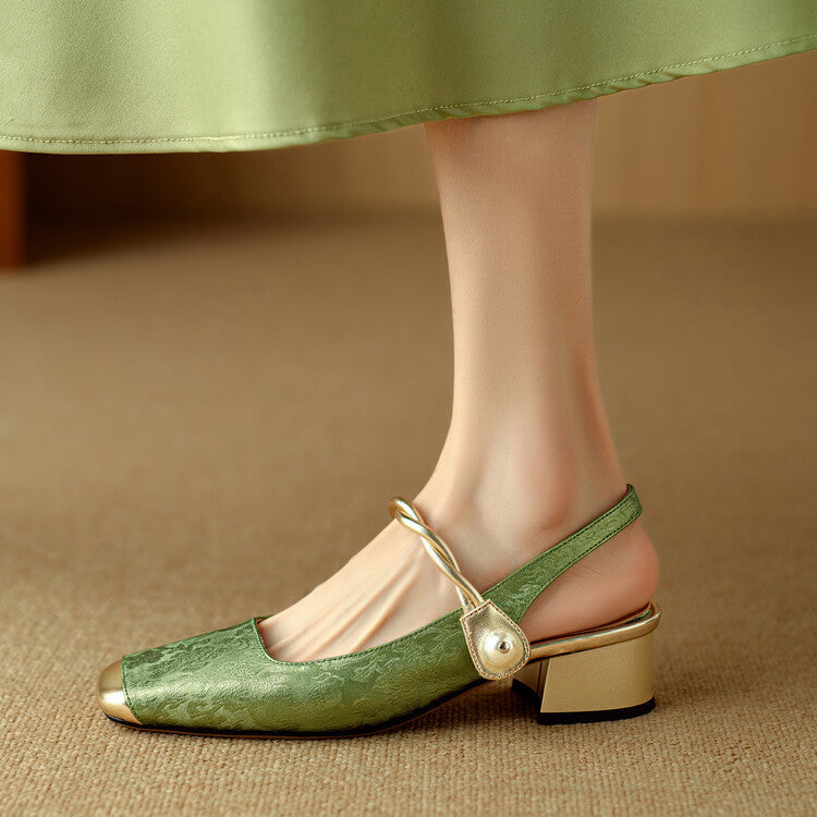 Galene Leather Heels