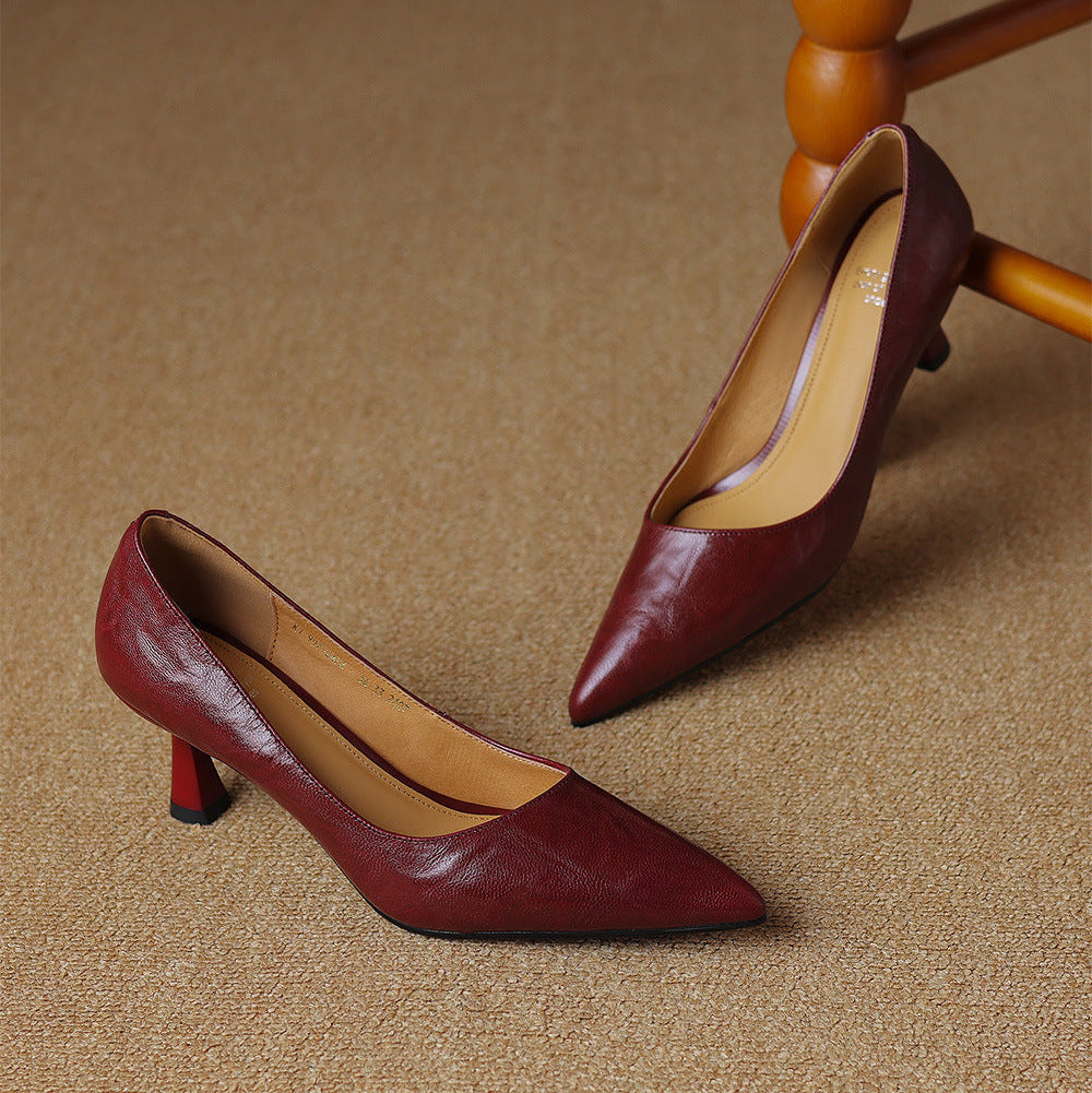 Elore Genuine Leather Heels