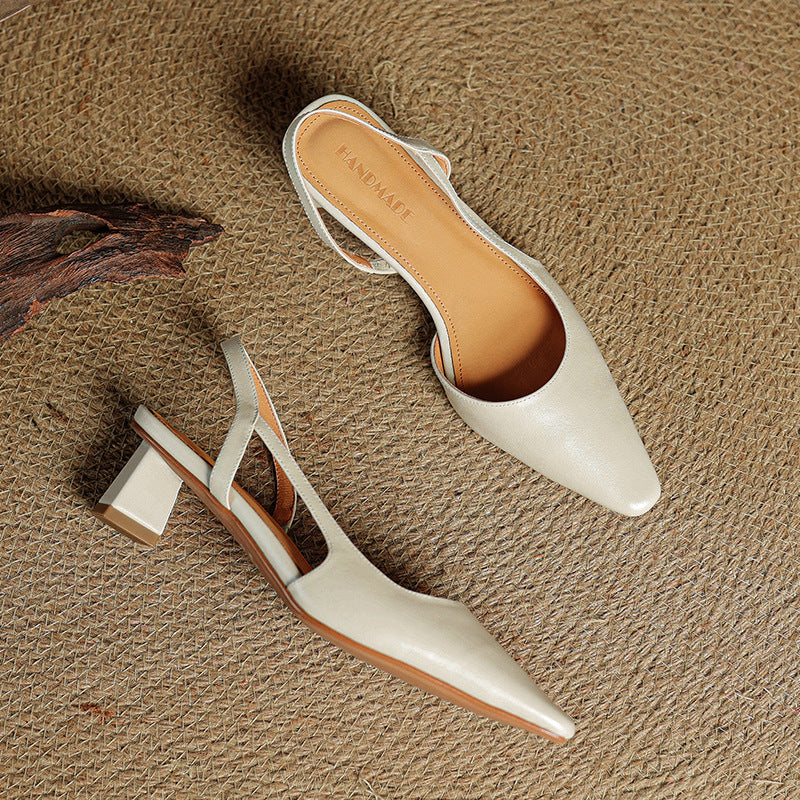 Elle Genuine Leather Heels