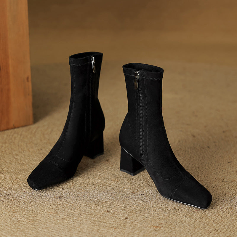 Aelis Genuine Suede Boots
