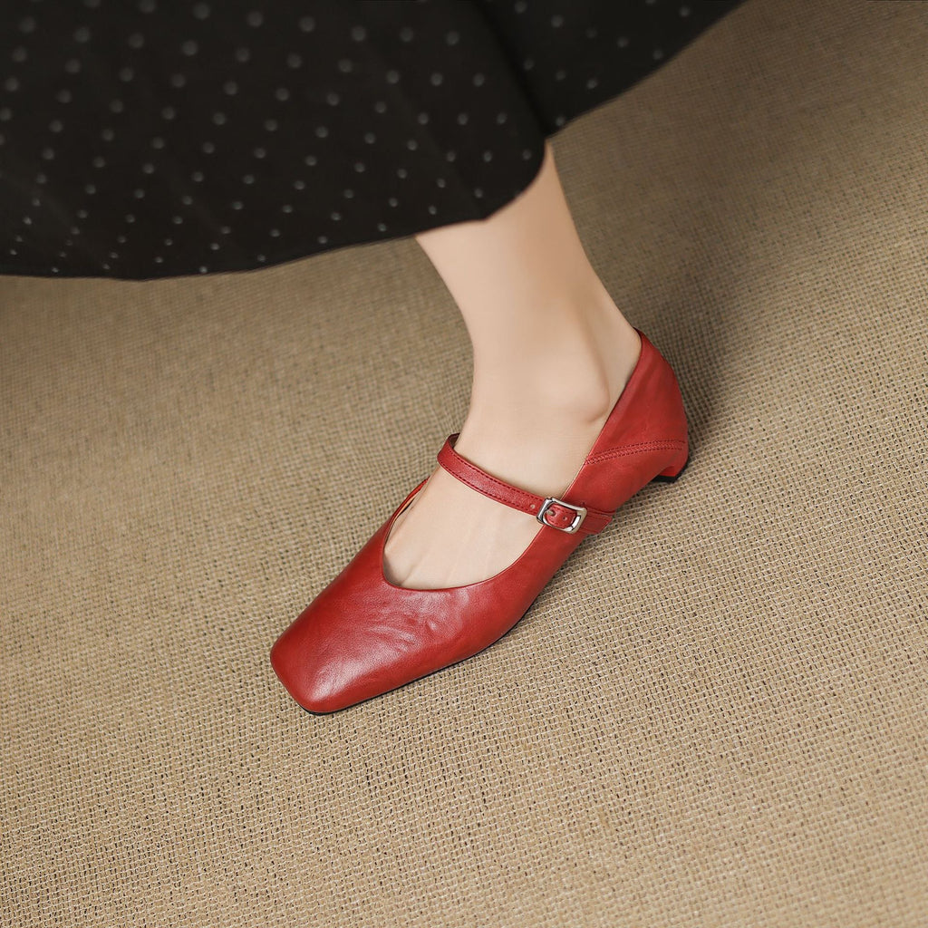 Ayra Genuine Leather Flats