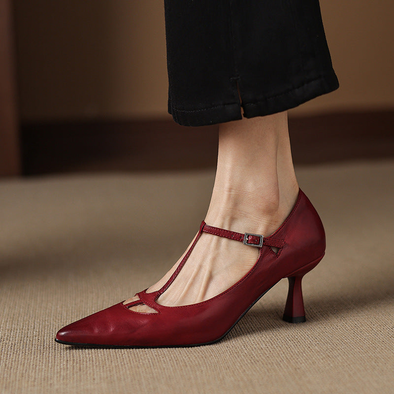 Marve Genuine Leather Pumps