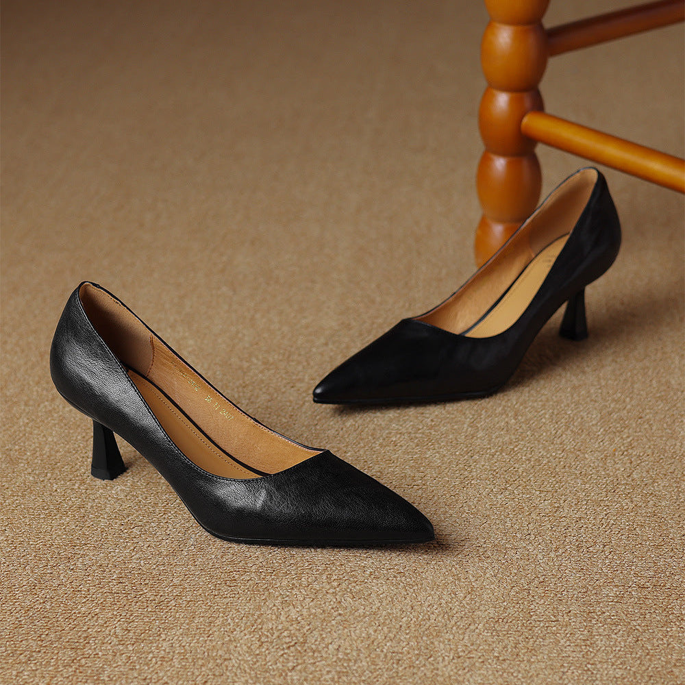 Elore Genuine Leather Heels