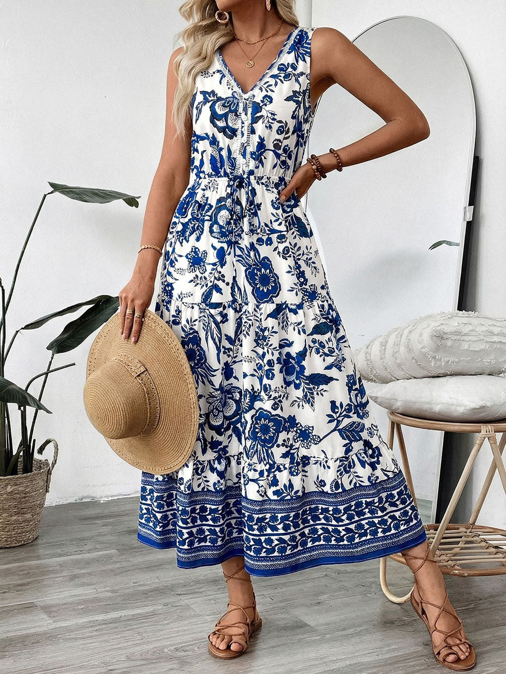 Florence Flow Floral Midi Dress