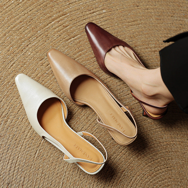 Elle Genuine Leather Heels