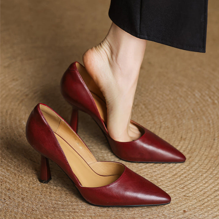 Liana Genuine Leather Heels