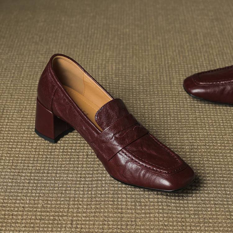 Sora Genuine Leather Heels