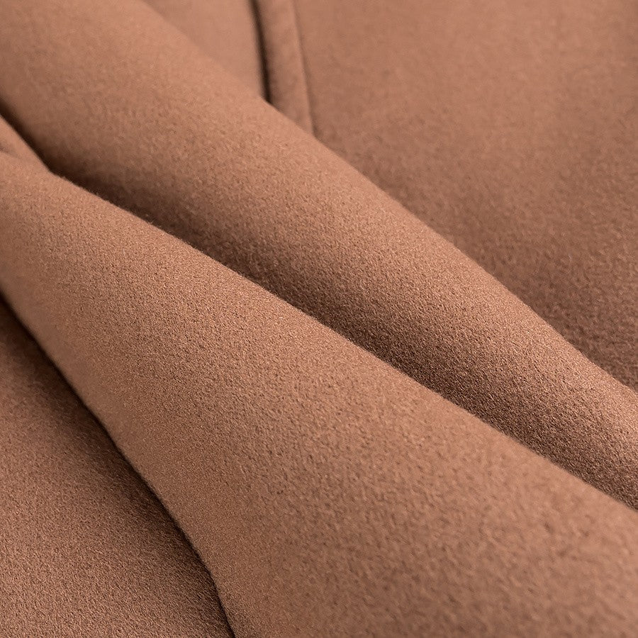 Women's Cape-Style Coat with Stand Collar and Long Sleeves