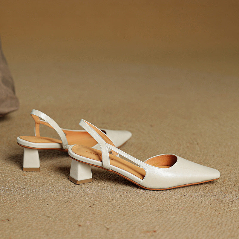 Elle Genuine Leather Heels