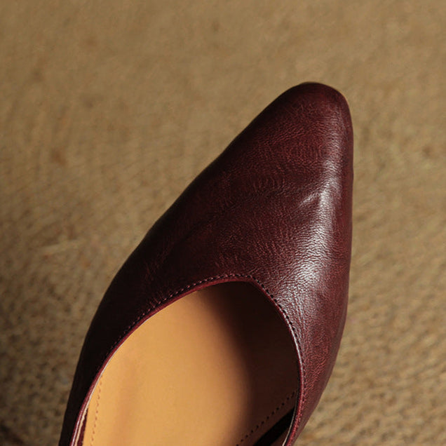 Amelie Genuine Leather Slingbacks