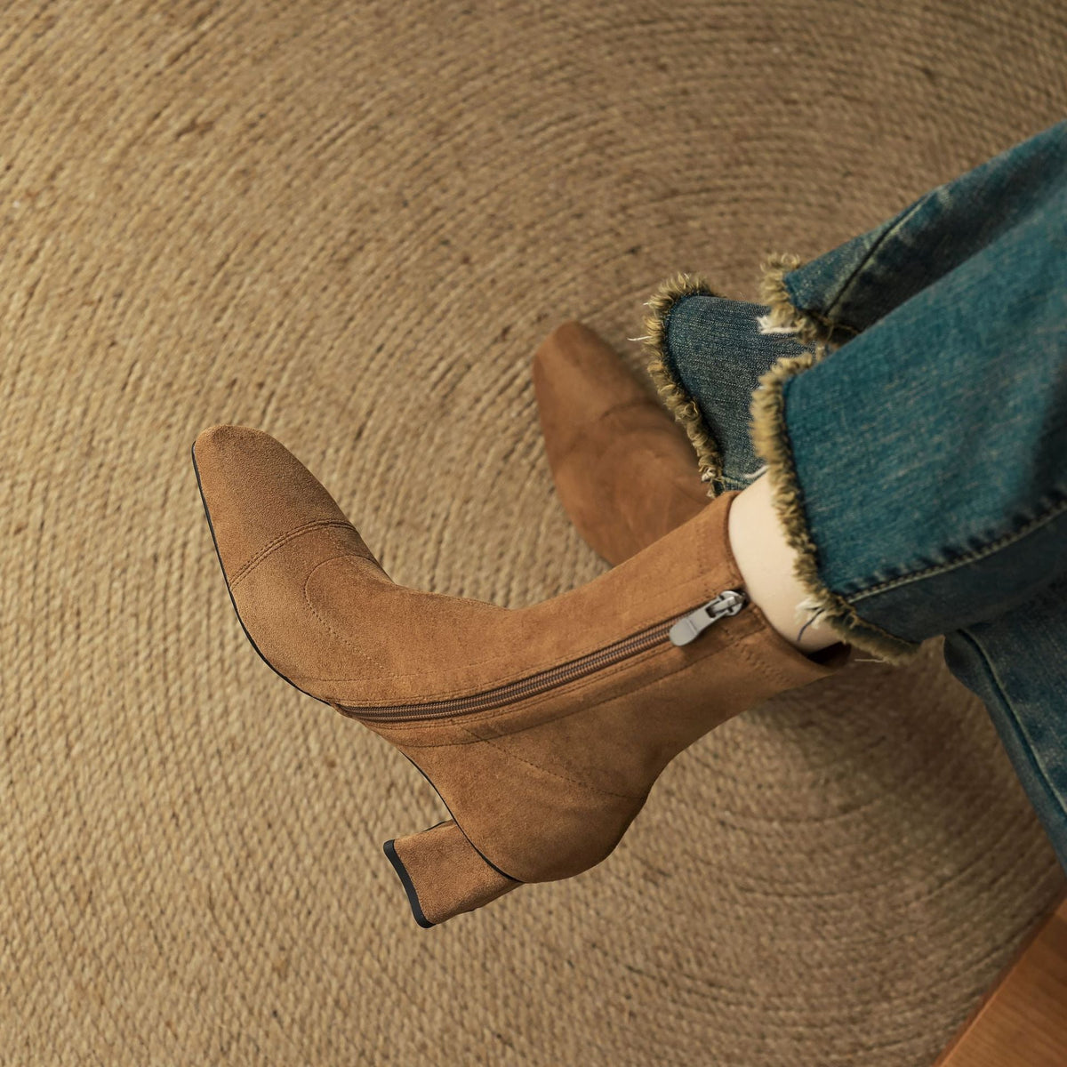 Aelis Genuine Suede Boots