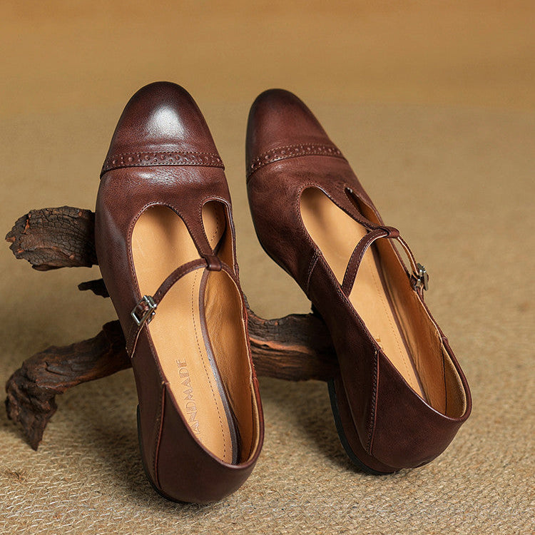 Graneth Genuine Leather Flats