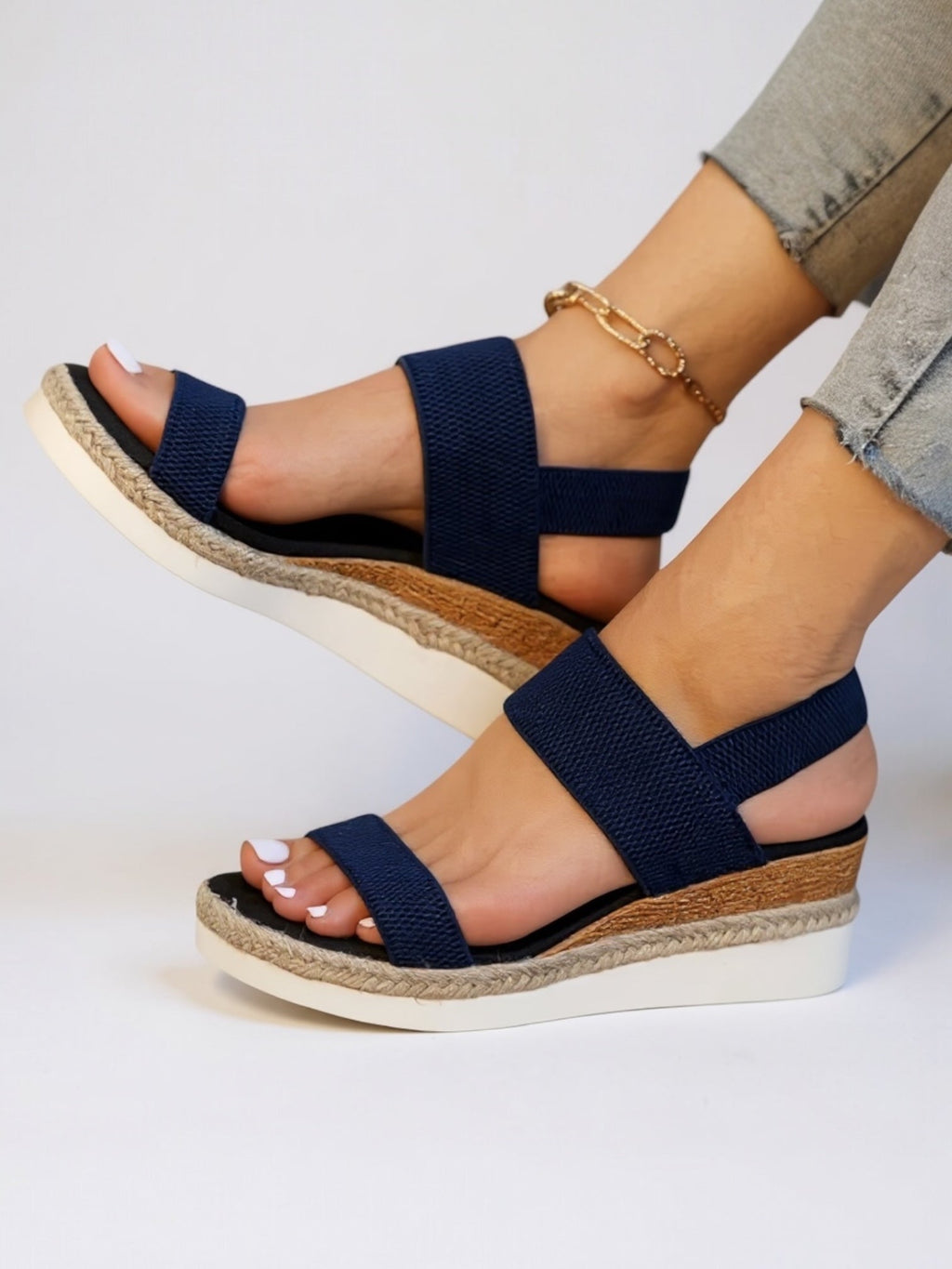 Women's Sandals with Cushioned Insole and Supportive Platform Sole