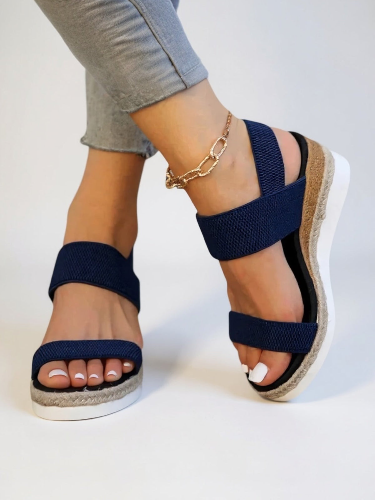 Women's Sandals with Cushioned Insole and Supportive Platform Sole