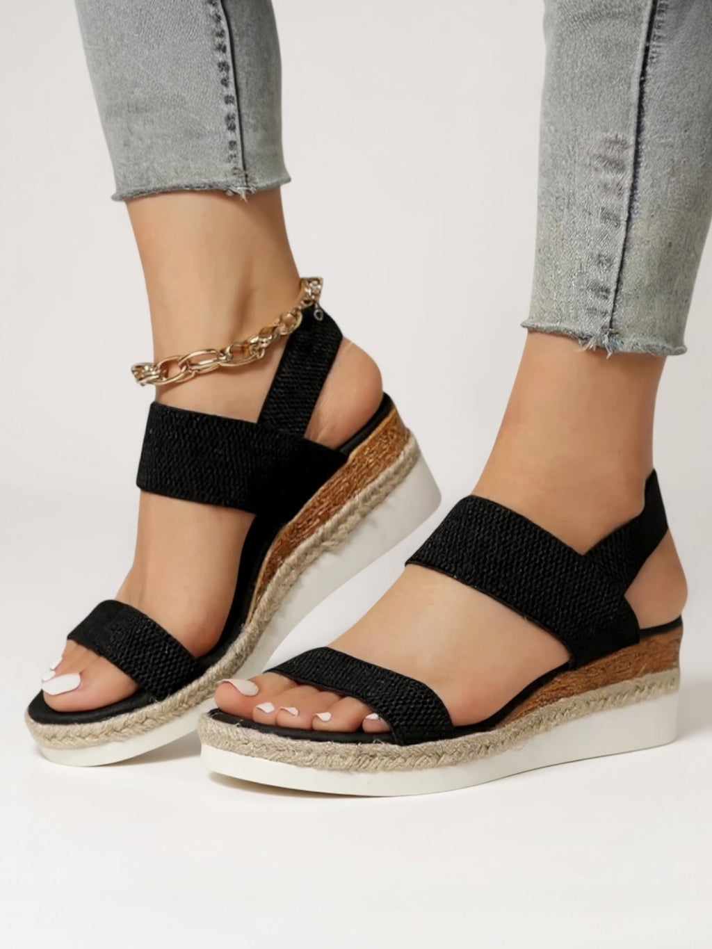 Women's Sandals with Cushioned Insole and Supportive Platform Sole