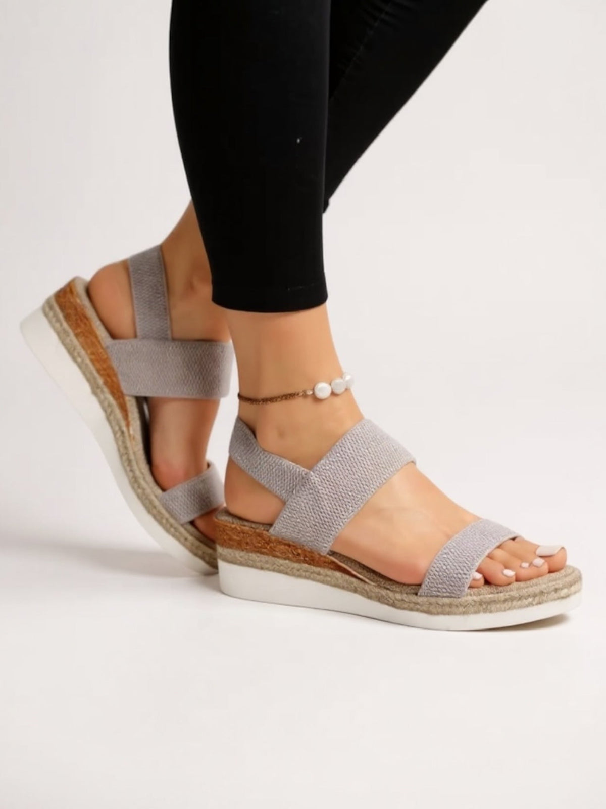 Women's Sandals with Cushioned Insole and Supportive Platform Sole