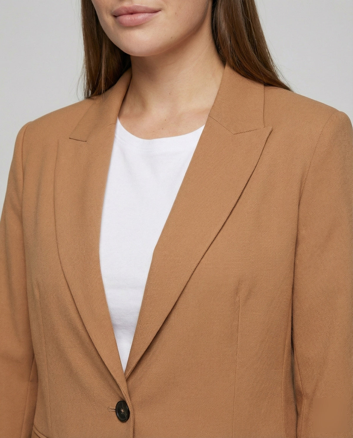 Women's Single-Button Tailored Suit with Blazer and Trousers