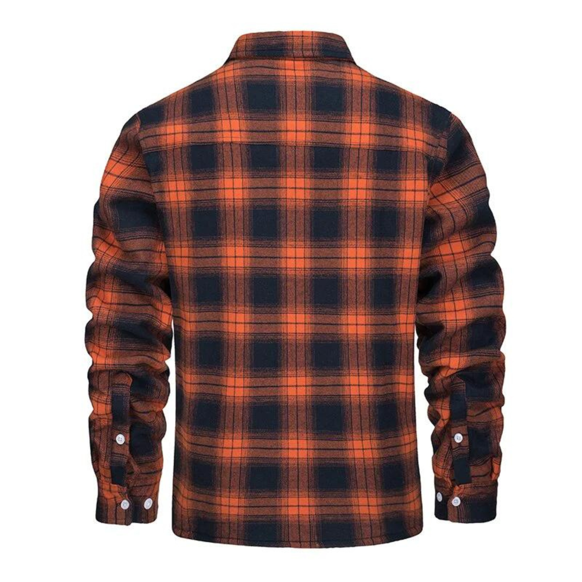 Men's Plaid Shirt Jacket, Sherpa Lined, Long Sleeves