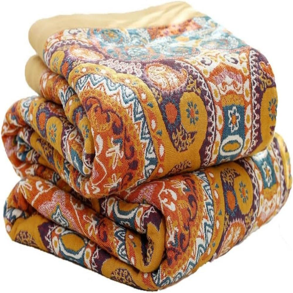 Reversible Cooling Boho Blanket for Comfortable Sleep